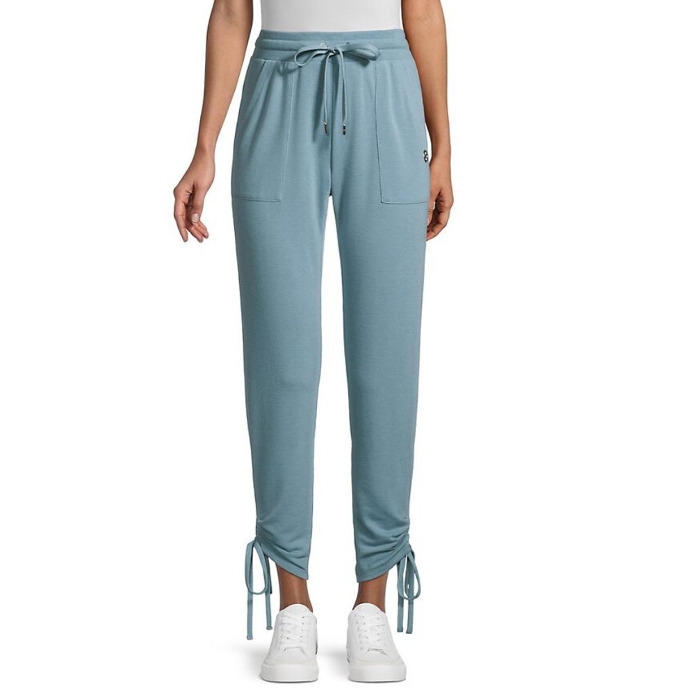 MICHAEL Michael Kors Light Blue Ruched Cozy Joggers - M NWT